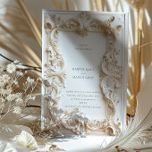 Invitation Mariage cadre d'élégance baroque