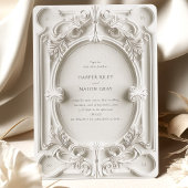 Invitation Mariage cadre d'élégance baroque