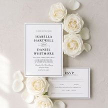 Mariage Cadre Serif Classique Moderne