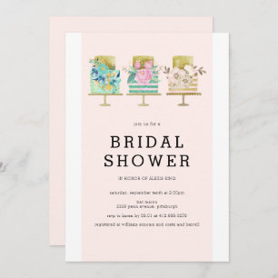 Invitation Mariage Cake Bridal Shower