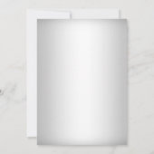 Invitation Mariage Cake Silver Fête des mariées (Dos)