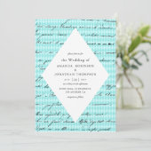 Invitation Mariage calligraphié sur le thème de Paris sarcell (Debout devant)
