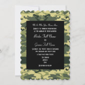 Invitation Mariage camo de l'armée (Devant)