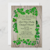 Invitation mariage campagnard (Devant)