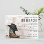 Invitation Mariage campagnard (Debout devant)