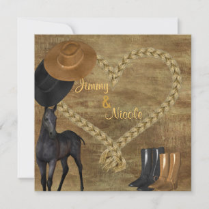 INVITATION mariage campagnard