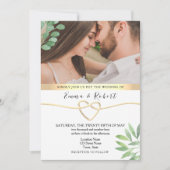 Invitation Mariage Campagnard à l'Eucalyptus Vert (Devant)