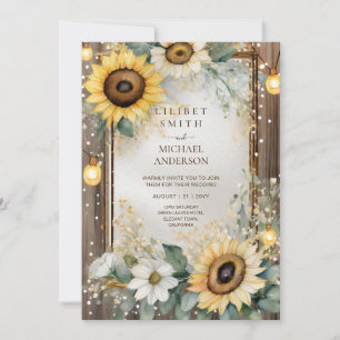 Invitation Mariage campagnard Anniversaire Baby shower Retrai