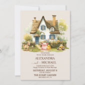 Invitation Mariage campagnard de la ferme de la ferme de cham (Devant)