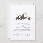 Invitation Mariage campagnard de montagne Clear (Devant)