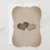 Invitation Mariage campagnard de tournesol bleu marine Burlap (Dos)