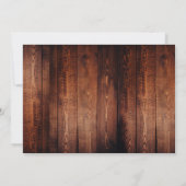 Invitation Mariage campagnard de tournesol rustique RSVP (Dos)