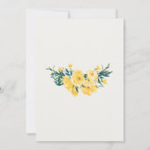 Invitation Mariage campagnard d'été du printemps j (Dos)