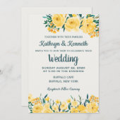 Invitation Mariage campagnard d'été du printemps j (Devant / Derrière)