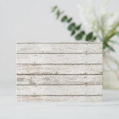 Invitation mariage campagnard français rose rose blanc (Debout devant)