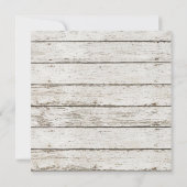 Invitation mariage campagnard français rose rose blanc (Dos)