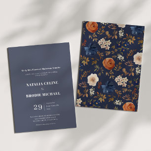 Invitation Mariage campagnard français simple et é