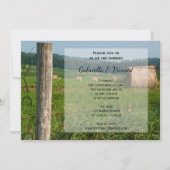 Invitation Mariage campagnard Green Farm Pastures (Devant)