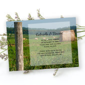 Invitation Mariage campagnard Green Farm Pastures Enregistrer