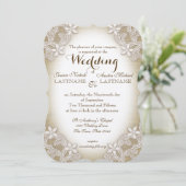 Invitation Mariage campagnard Heirloom (Debout devant)