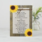 Invitation Mariage campagnard occidental des tourn (Debout devant)