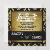 Invitation Mariage campagnard russe (Devant)