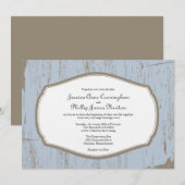 Invitation Mariage campagnard russe (Devant / Derrière)