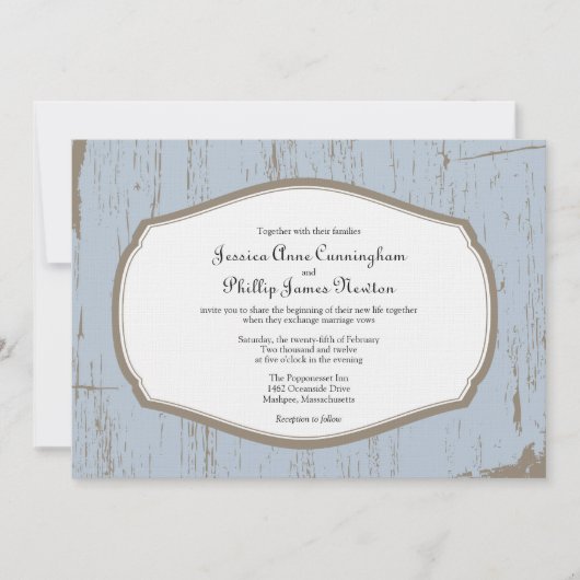 Invitation Mariage campagnard russe (Devant)