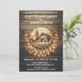 Invitation Mariage campagnard rustique (Debout devant)