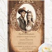 Invitation Mariage campagnard rustique