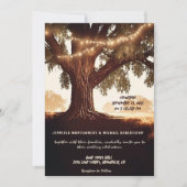 Invitation Mariage campagnard rustique (Devant)