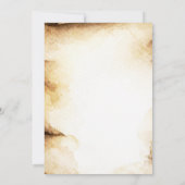 Invitation Mariage campagnard rustique de défilement papier (Dos)