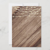 Invitation Mariage campagnard rustique et tournesols (Dos)