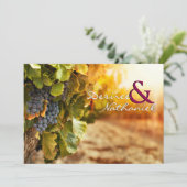 Invitation Mariage campagnard Vin (Debout devant)