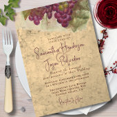Invitation Mariage campagnard vinicole rustique