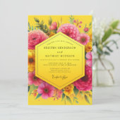 Invitation Mariage Canari Radiant Bloom (Debout devant)