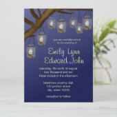 Invitation Mariage Candle Mason Jars (Debout devant)
