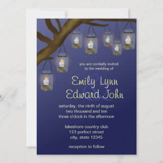 Invitation Mariage Candle Mason Jars