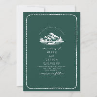 Mariage canoë Mountain Lake