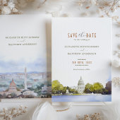 Invitation Mariage Capitol de Washington D.C. Enregistrer la 
