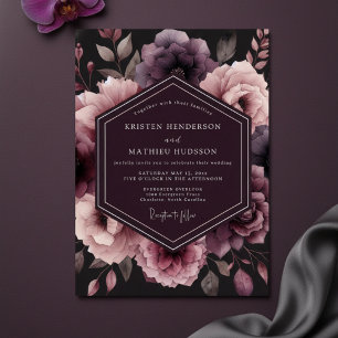 Invitation Mariage Caprice Floral Baie de Prunier