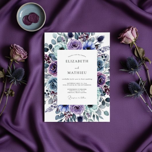 Invitation Mariage Caprice Floral de Prunier