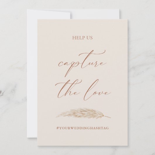 Invitation Mariage Capture Le Hashtag Amour (Devant)