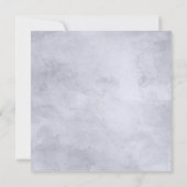 Invitation Mariage Carré floral noir Dusty (Dos)