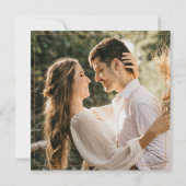 Invitation Mariage Carré photo moderne (Dos)