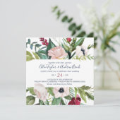 Invitation Mariage Carré Tropical Breeze (Debout devant)