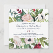 Invitation Mariage Carré Tropical Breeze (Devant)