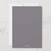 Invitation Mariage Carriage Grey Post Mariage Brunch (Dos)
