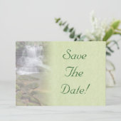 Invitation Mariage Cascade Enregistrer La Date (Debout devant)