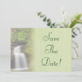 Invitation Mariage Cascade Enregistrer La Date (Debout devant)